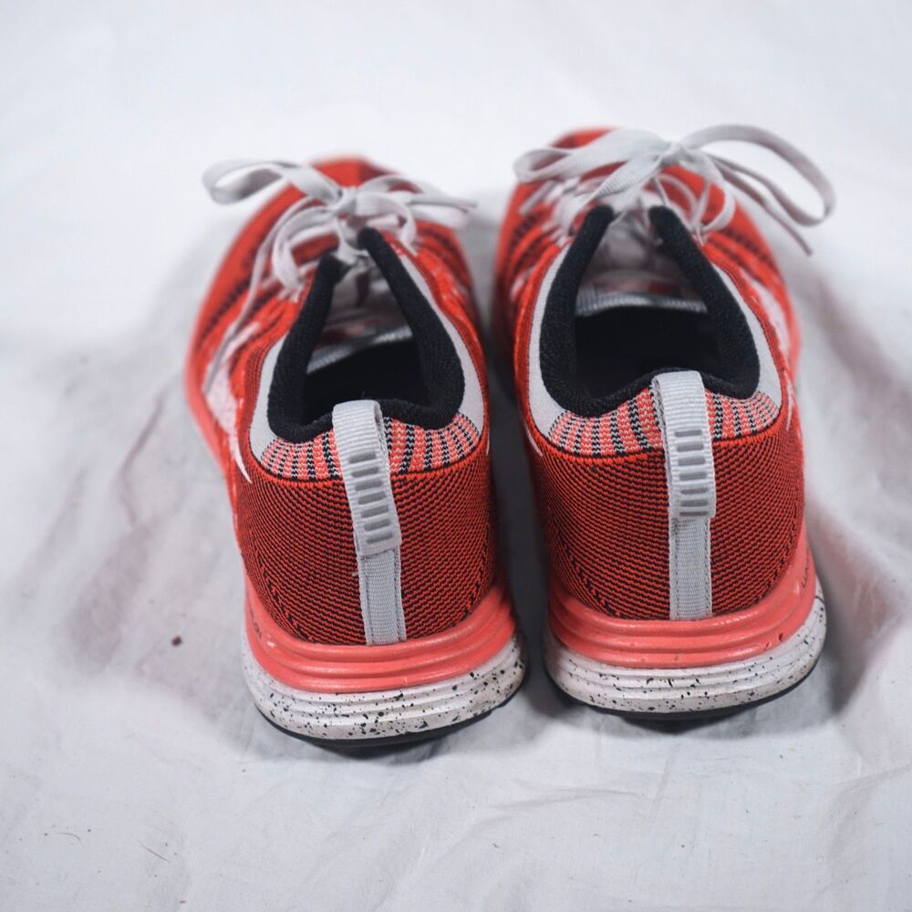 Nike Flyknit One+ Team Orange Red White Women's 8.5 Sneakers 554888-611 2012 - Picture 3 of 8